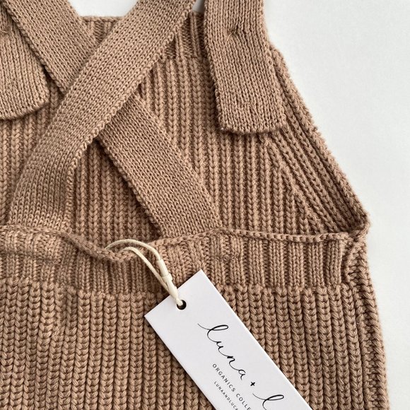 NWT Luna + Luca Chunky Knit Overalls 0-3 months - Picture 8 of 10